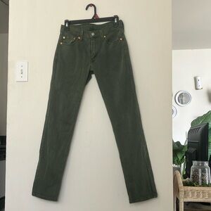 Levi’s Green 511 Slim Fit Jeans 28Wx30L